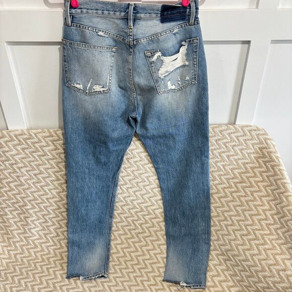 FRAME Denim Le Original High Rise Skinny Rigid Re-Release Distressed Jeans - Picture 5 of 9